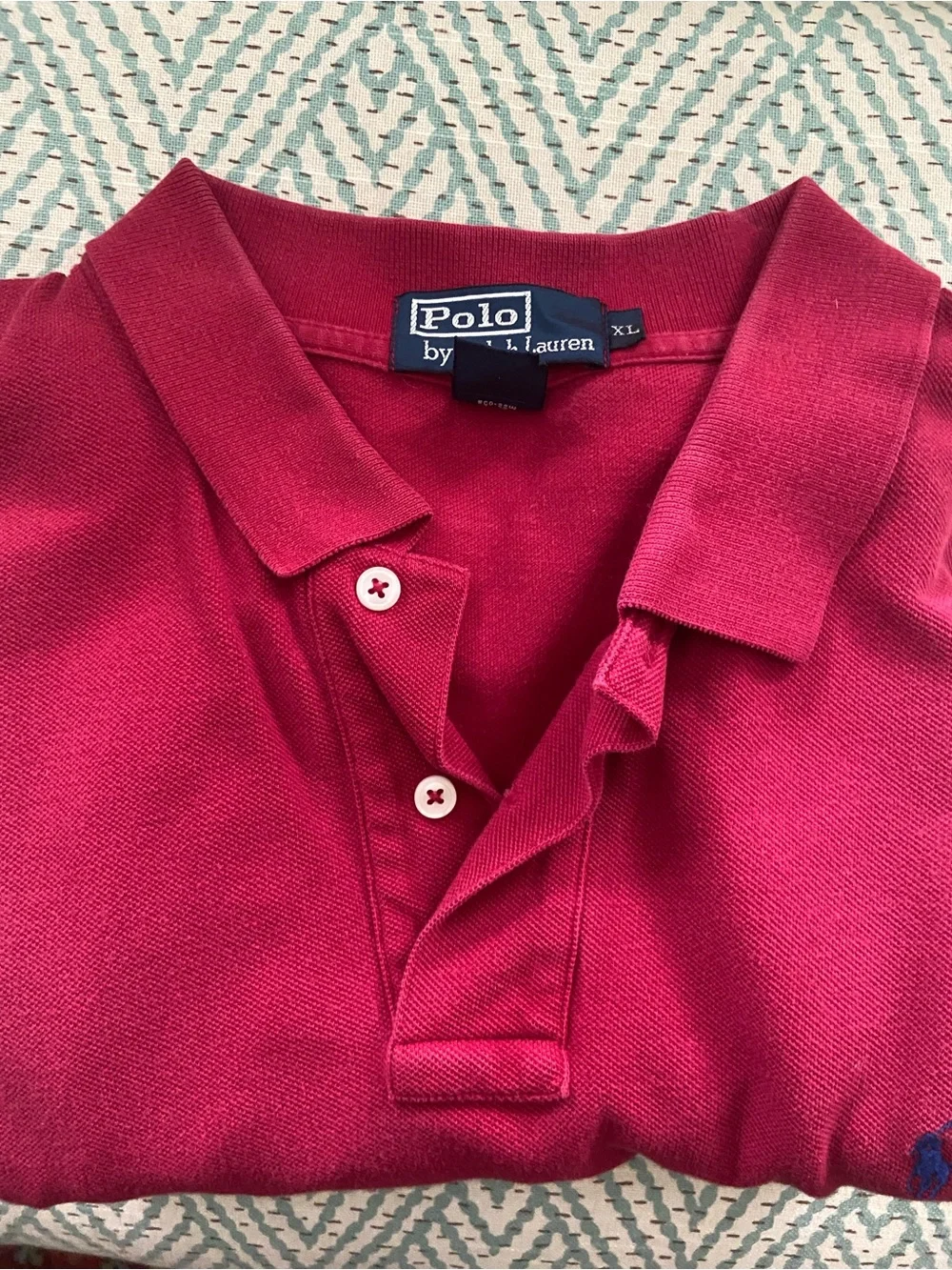 Polo by Ralph Lauren Raspberry Red Short-Sleeve Polo - Picture 2 of 3